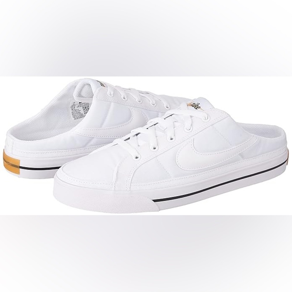 Nike Women's Court Legacy Mule Shoes Sneakers White Size 7.5